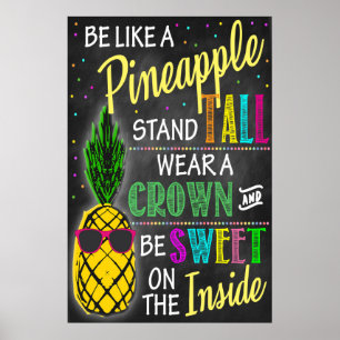 Var som en ananas utskriven poster