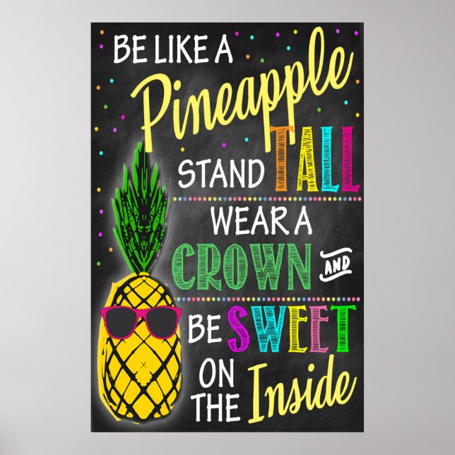 Var som en ananas utskriven poster (Framsidan)