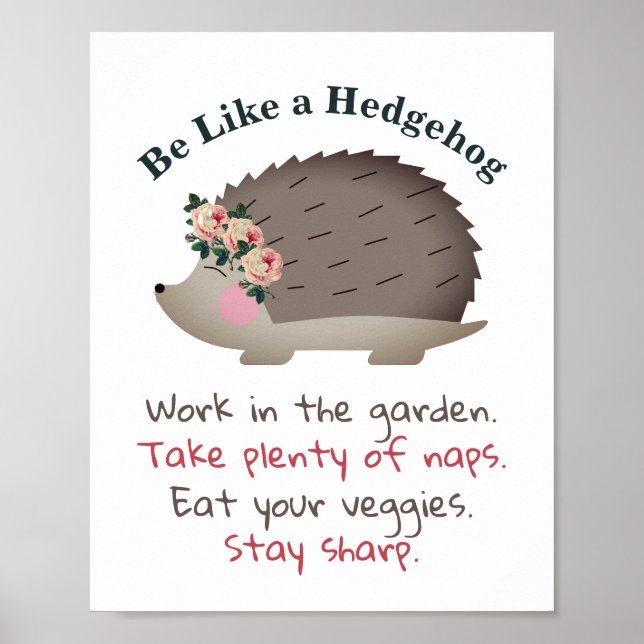 Var som en Hedgehog Poster (Framsidan)