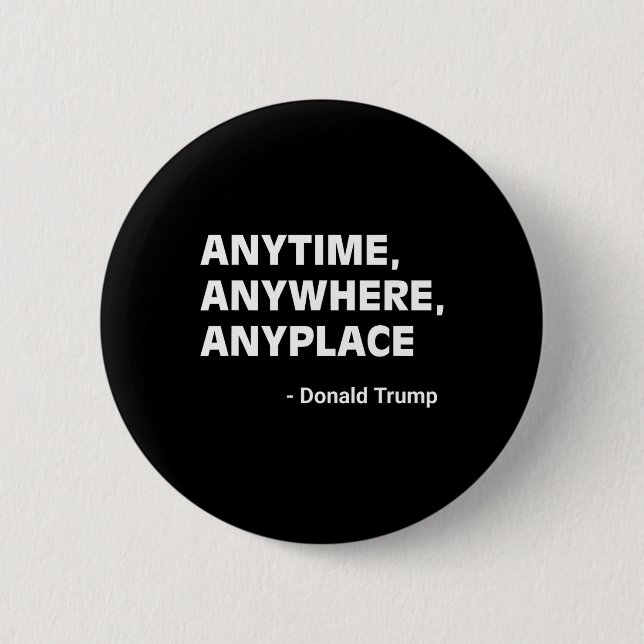 Var som helst Donald Trump 2024, offert 3 Knapp (Framsida)