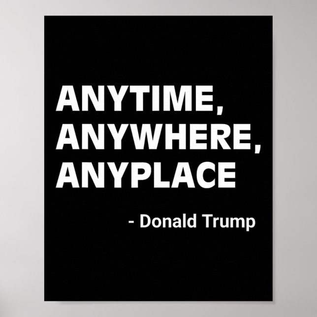 Var som helst Donald Trump 2024, offert 3 Poster (Framsidan)