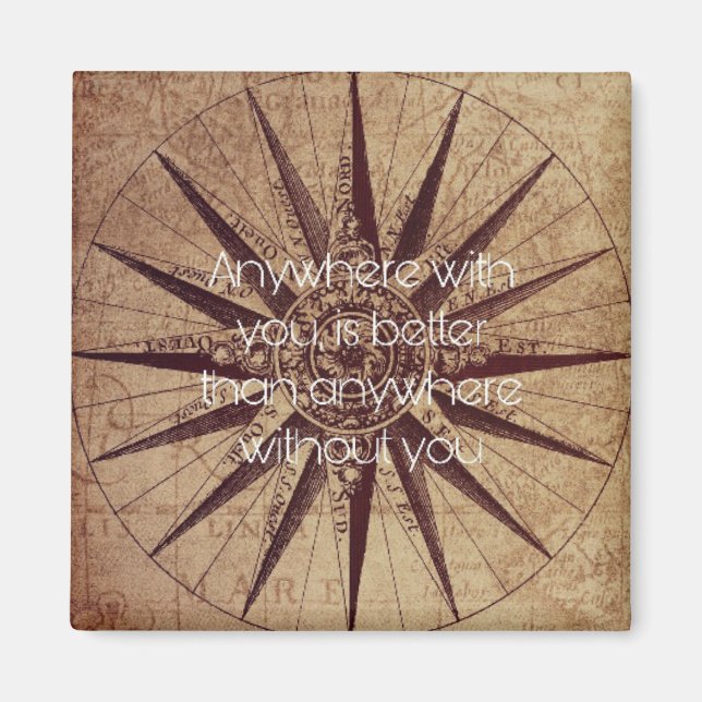 Var som helst med dig är bättre än var som helst u magnet (Framsidan)