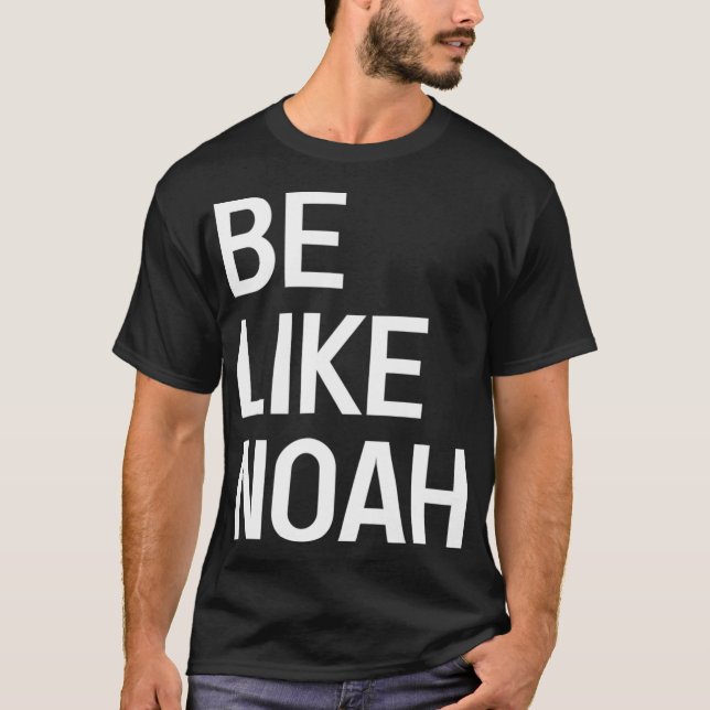 Var som Noah Hebrew-religionen Faith Noahide T Shirt (Framsida)