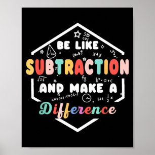 Var som subtraktionsmatematik citat svart tavla lä poster