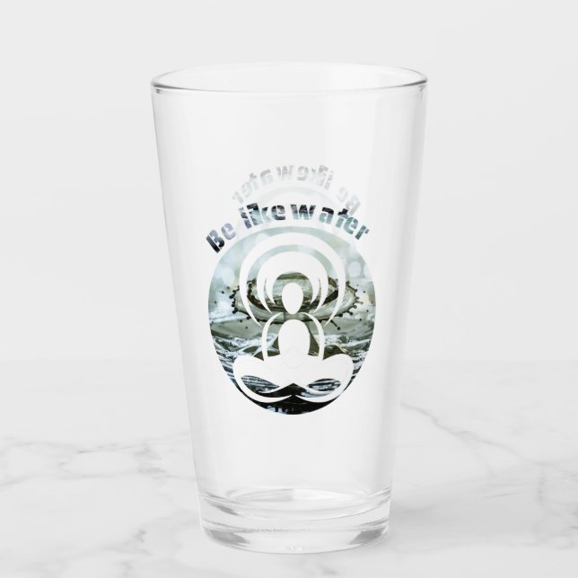 Var som vatten dagligen glaskopp (Framsida)