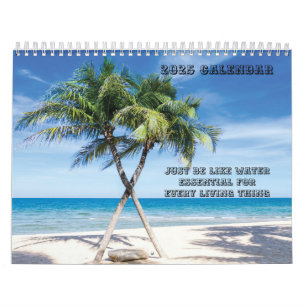 Var som vatten strand älskare 2025 kalender