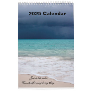 Var som vatten strand älskare 2025 kalender
