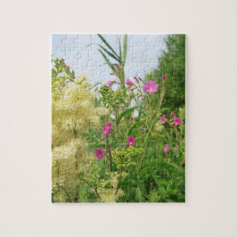 vår, sommar, blomma, natur, blomning, älgört pussel