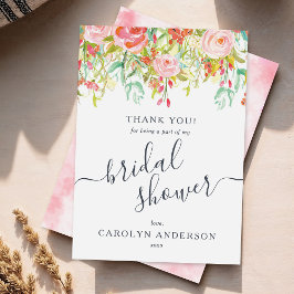 Vår/Sommar Blommig | Bröllopsfest Tackar-kort Tack Kort