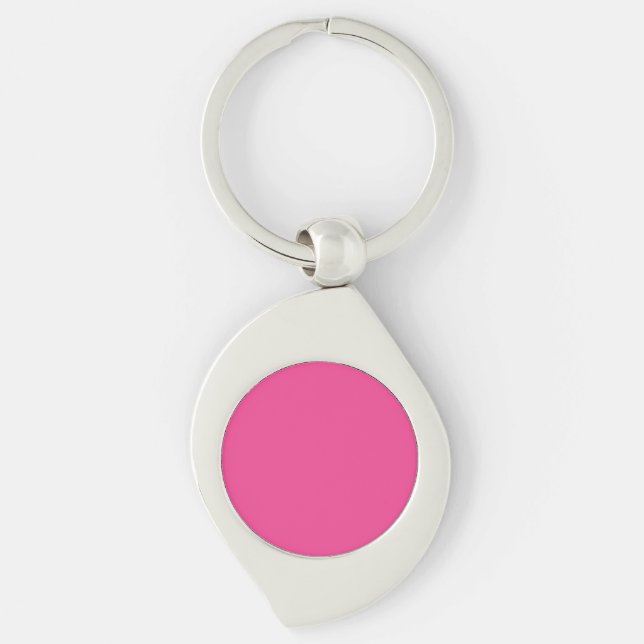 Vår Sommar Färg Beet Lila Swirl Silverfärgad Nyckelring (Framsidan)