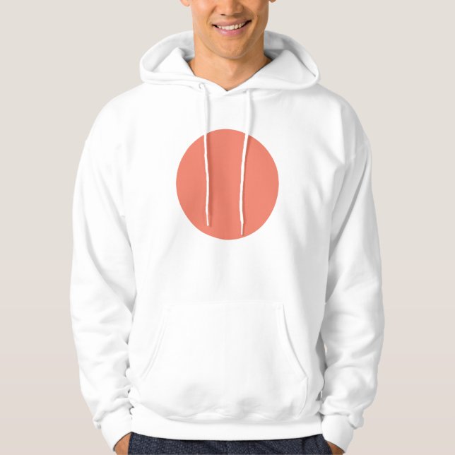 Vår Sommar Färg Peach-Rosa Hoodie (Framsida)