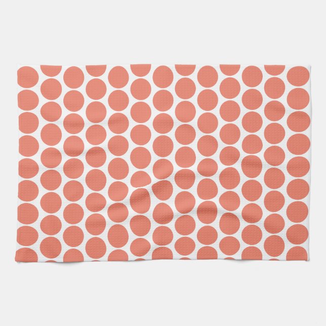 Vår Sommar Färg Peach-Rosa Kökshandduk (Horisontell)
