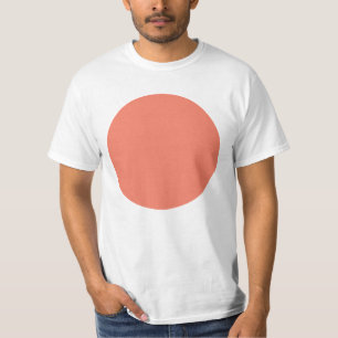 Vår Sommar Färg Peach-Rosa T Shirt
