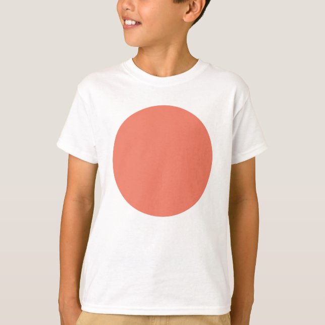 Vår Sommar Färg Peach-Rosa T Shirt (Framsida)