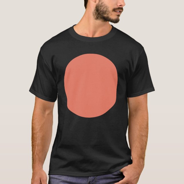 Vår Sommar Färg Peach-Rosa T Shirt (Framsida)