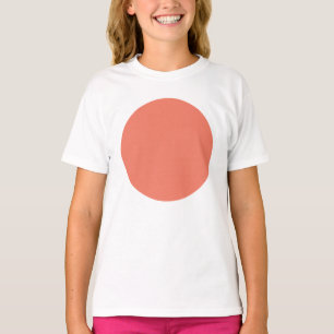 Vår Sommar Färg Peach-Rosa T Shirt