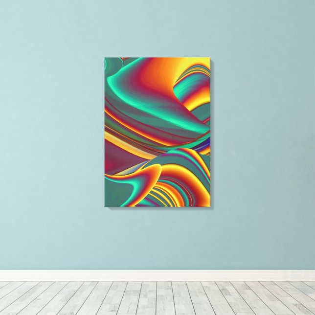 Vår Sommar Höst Blommor Magi Canvastryck (Insitu (trägolv))