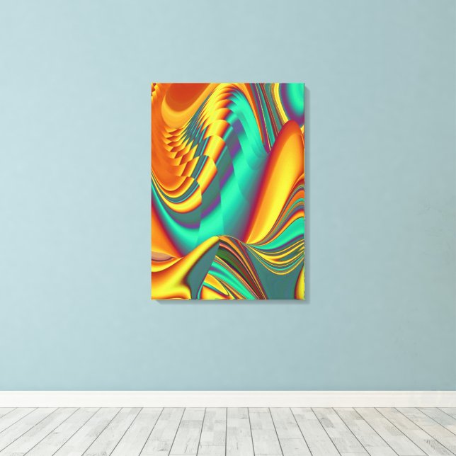 Vår Sommar Höst Blommor Magi Canvastryck (Insitu (trägolv))