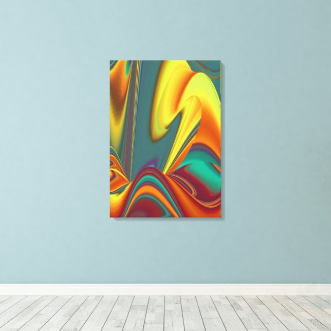 Vår Sommar Höst Blommor Magi Canvastryck (Insitu (trägolv))