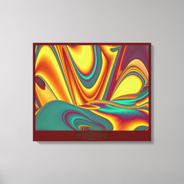 Vår Sommar Höst Blommor Magi Canvastryck (Framsida)