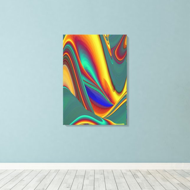 Vår Sommar Höst Blommor Magi Canvastryck (Insitu (trägolv))