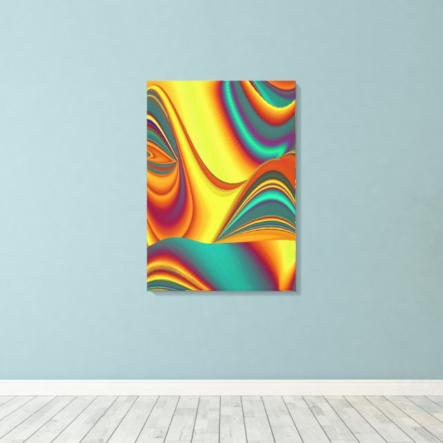 Vår Sommar Höst Blommor Magi Canvastryck (Insitu (trägolv))