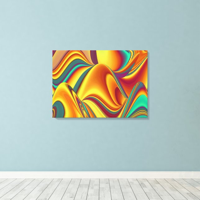 Vår Sommar Höst Blommor Magi Canvastryck (Insitu (trägolv))