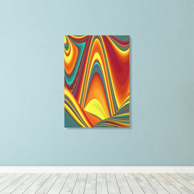 Vår Sommar Höst Blommor Magi Canvastryck (Insitu (trägolv))