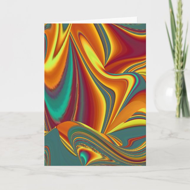 Vår Sommar Höst Blommor Magi Kort (Framsida)