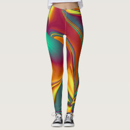 Vår Sommar Höst Blommor Magi Leggings