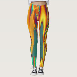 Vår Sommar Höst Blommor Magi Leggings