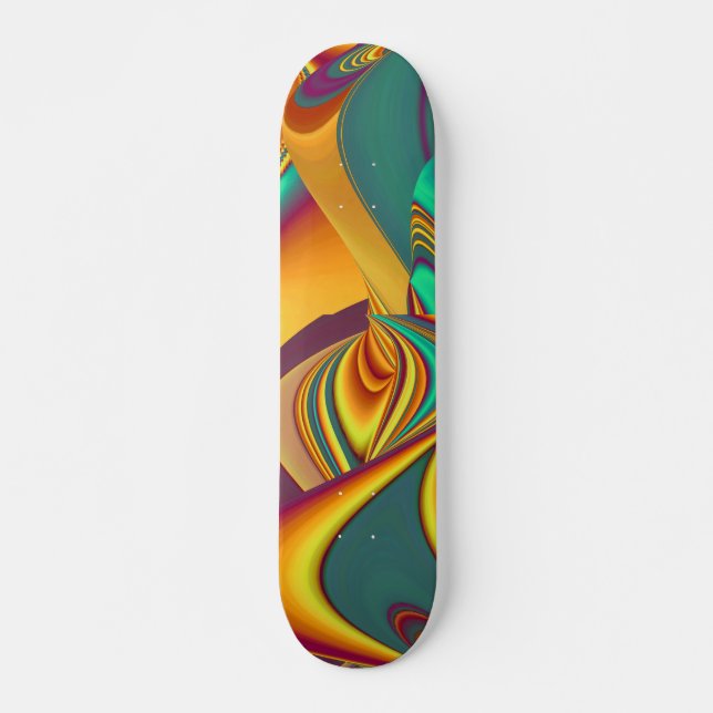 Vår Sommar Höst Blommor Magi Mini Skateboard Bräda 18,5 Cm (Framsida)