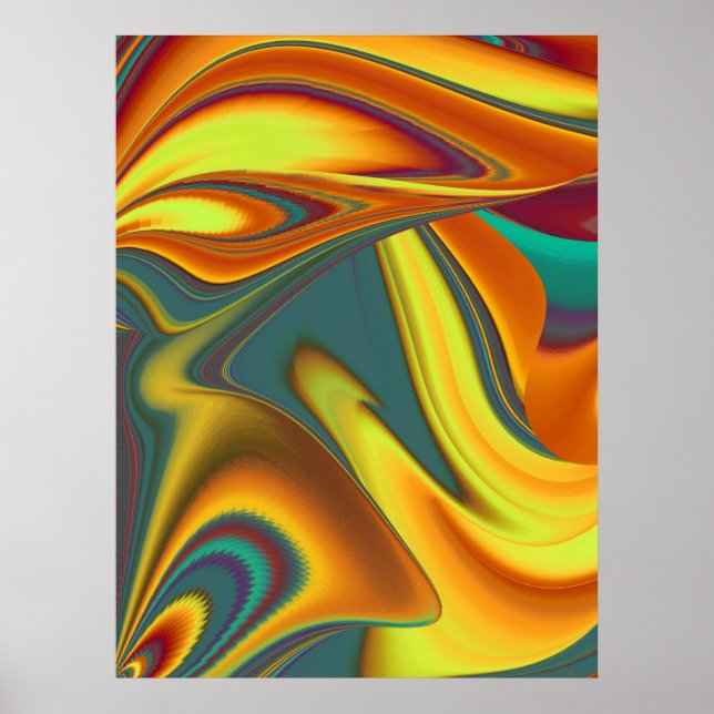 Vår Sommar Höst Blommor Magi Poster (Framsidan)