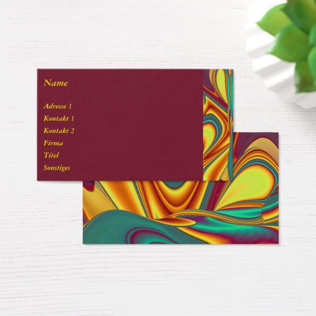 Vår Sommar Höst Blommor Magi Visitkort (Skivbord)