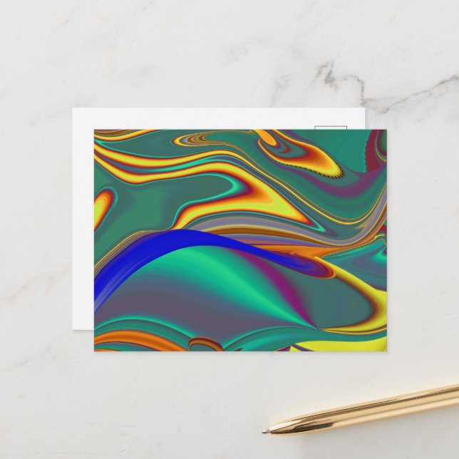 Vår Sommar Höst Blommor Magi Vykort (Fram/Back In Situ)