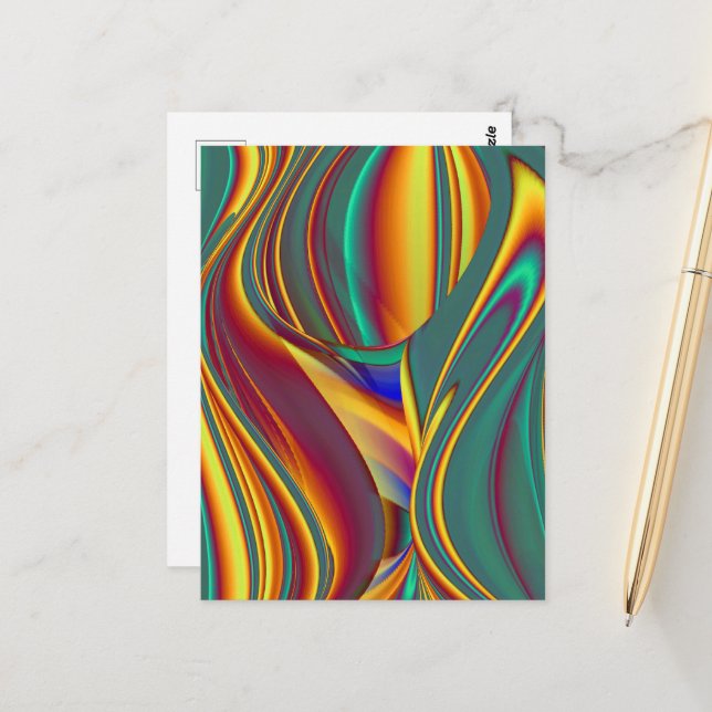 Vår Sommar Höst Blommor Magi Vykort (Fram/Back In Situ)