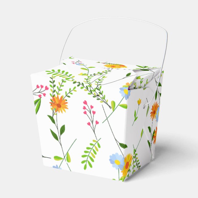 Vår sommar vilda blommor presentaskar (Framsidan Sidan)