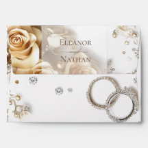 Vår Sommaren Bröllop Guld Ro och Ringar vid