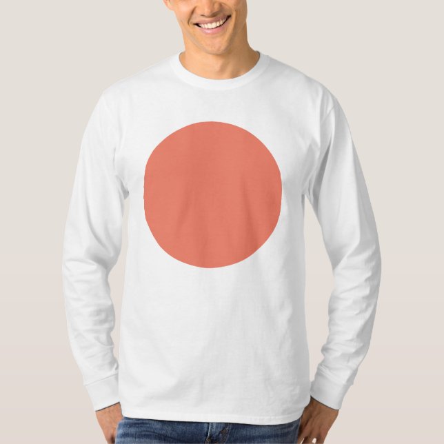 Vår Sommarfärg Persikorosa T Shirt (Framsida)