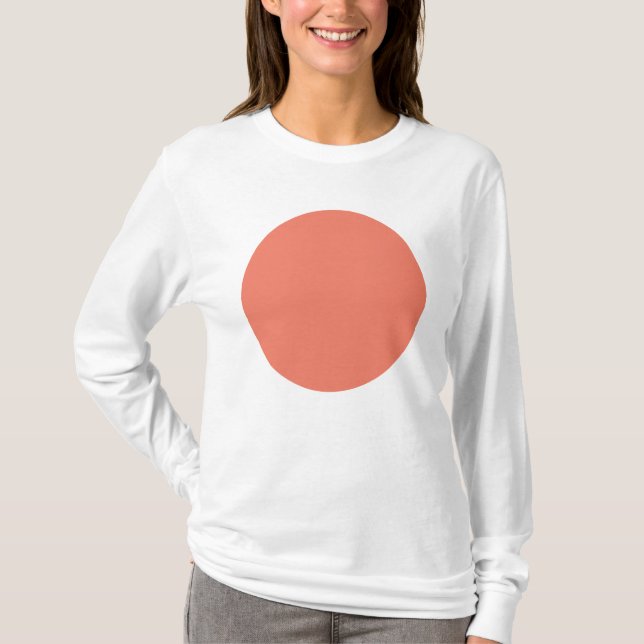 Vår Sommarfärg Persikorosa T Shirt (Framsida)