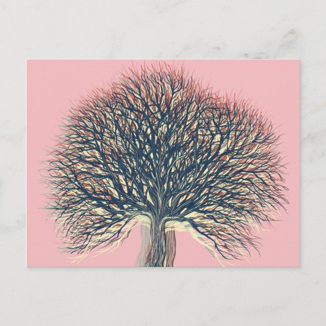 Vår sommarhösten Winter Träd #2 Vykort (Framsida)