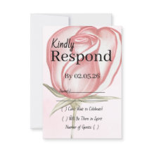 Vår Sommarnos Rosa Trädgård Bröllop RSVP