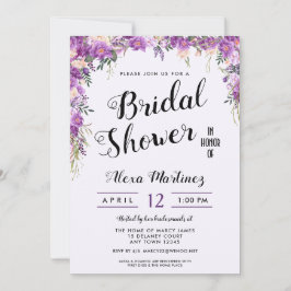 Vår, sommartid, Blommigt överst Inbjudningskort fö