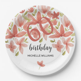 Vår Sommarvibrant Garden Watercolor Blommigt