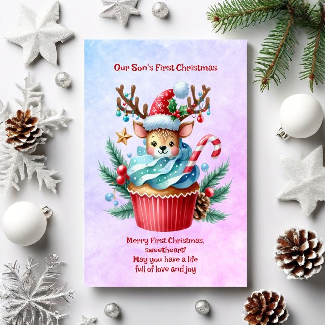 Vår sons första jul julkort (Skapare uppladdad)
