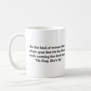 Var sorten av kvinnan kaffemugg