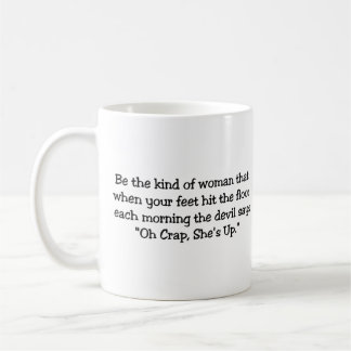 Var sorten av kvinnan kaffemugg