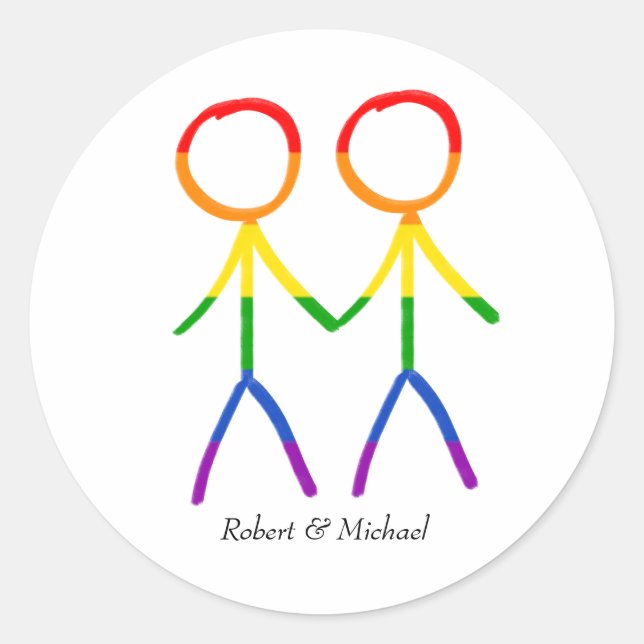 Vår Speciella dag Runt Klistermärke (Framsida)