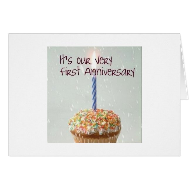 VÅR SPECIELLA DAG, SAMMANFATTNING AV "ETT ÅR" HÄLSNINGSKORT (Framsidan Horizontal)