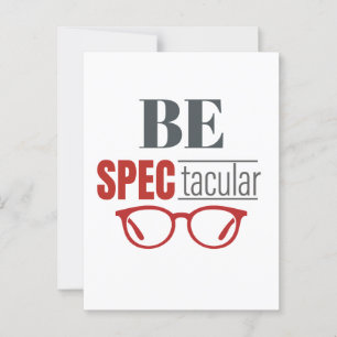 Var SpecTacular Funny Optometrist Optikervisarens Vykort